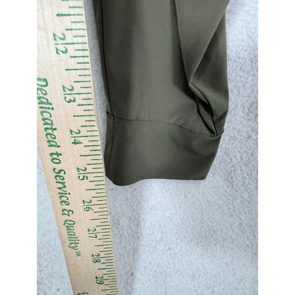 Eddie Bauer Women XS Olive Green Sleeveless V-Neck Elastic Waist Jumpsuit - Picture 14 of 15